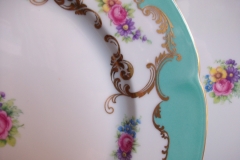 ROYAL BAYREUTH ROSALIND AQUA-DINNER PLATE  .....   https://www.jaapiesfinechinastore.com