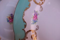 ROYAL BAYREUTH ROSALIND AQUA-DINNER PLATE  .....   http://jaapiesfinechinastore.com