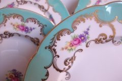 ROYAL BAYREUTH ROSALIND AQUA-DINNER PLATE  .....   http://jaapiesfinechinastore.com