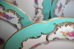 ROYAL BAYREUTH ROSALIND AQUA-DINNER PLATE  .....   http://jaapiesfinechinastore.com