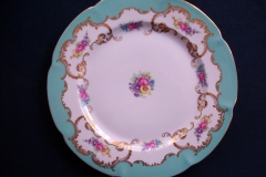 ROYAL BAYREUTH ROSALIND AQUA-DINNER PLATE  .....   https://www.jaapiesfinechinastore.com