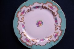 ROYAL BAYREUTH ROSALIND AQUA-DINNER PLATE  .....   http://jaapiesfinechinastore.com