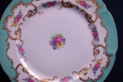 ROYAL BAYREUTH ROSALIND AQUA-DINNER PLATE  .....   https://www.jaapiesfinechinastore.com