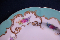 ROYAL BAYREUTH ROSALIND AQUA-DINNER PLATE  .....   https://www.jaapiesfinechinastore.com