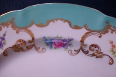 ROYAL BAYREUTH ROSALIND AQUA-DINNER PLATE  .....   http://jaapiesfinechinastore.com