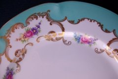 ROYAL BAYREUTH ROSALIND AQUA-DINNER PLATE  .....   http://jaapiesfinechinastore.com