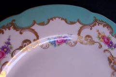 ROYAL BAYREUTH ROSALIND AQUA-DINNER PLATE  .....   https://www.jaapiesfinechinastore.com