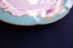 ROYAL BAYREUTH ROSALIND AQUA-DINNER PLATE  .....   https://www.jaapiesfinechinastore.com