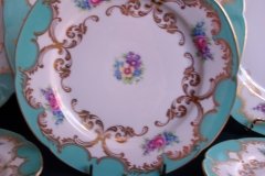 ROYAL BAYREUTH ROSALIND AQUA-SALAD PLATE  .....   http://jaapiesfinechinastore.com