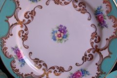 ROYAL BAYREUTH ROSALIND AQUA-SALAD PLATE  .....   http://jaapiesfinechinastore.com