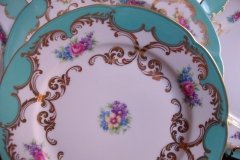 ROYAL BAYREUTH ROSALIND AQUA-SALAD PLATE  .....   http://jaapiesfinechinastore.com