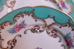 ROYAL BAYREUTH ROSALIND AQUA-SALAD PLATE  .....   http://jaapiesfinechinastore.com