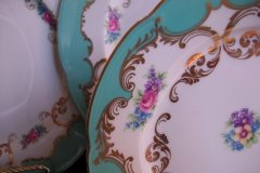 ROYAL BAYREUTH ROSALIND AQUA-SALAD PLATE  .....   http://jaapiesfinechinastore.com