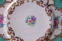 ROYAL BAYREUTH ROSALIND AQUA-SALAD PLATE  .....   http://jaapiesfinechinastore.com