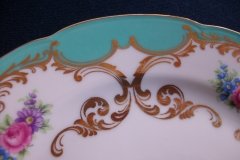 ROYAL BAYREUTH ROSALIND AQUA-SALAD PLATE  .....   http://jaapiesfinechinastore.com
