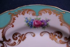 ROYAL BAYREUTH ROSALIND AQUA-SALAD PLATE  .....   http://jaapiesfinechinastore.com