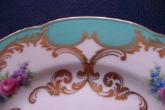 ROYAL BAYREUTH ROSALIND AQUA-SALAD PLATE  .....   http://jaapiesfinechinastore.com