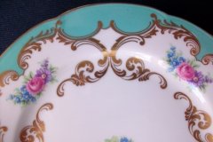 ROYAL BAYREUTH ROSALIND AQUA-SALAD PLATE  .....   http://jaapiesfinechinastore.com