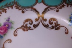ROYAL BAYREUTH ROSALIND AQUA-SALAD PLATE  .....   http://jaapiesfinechinastore.com
