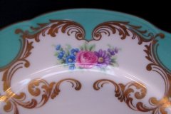 ROYAL BAYREUTH ROSALIND AQUA-SALAD PLATE  .....   http://jaapiesfinechinastore.com