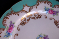 ROYAL BAYREUTH ROSALIND AQUA-SALAD PLATE  .....   https://www.jaapiesfinechinastore.com