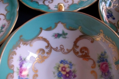 ROYAL BAYREUTH ROSALIND AQUA- SOUP BOWL & SAUCER  .....   https://www.jaapiesfinechinastore.com