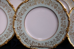 ROYAL CAULDON CONSORT GREEN (GOLD VINES & FLOWERS)-  DINNER PLATE   .....  https://www.jaapiesFineChinaStore.com