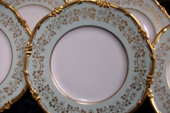 ROYAL CAULDON CONSORT GREEN (GOLD VINES & FLOWERS)-  DINNER PLATE   .....  https://www.jaapiesFineChinaStore.com