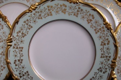 ROYAL CAULDON CONSORT GREEN (GOLD VINES & FLOWERS)-  DINNER PLATE   .....  https://www.jaapiesFineChinaStore.com