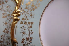 ROYAL CAULDON CONSORT GREEN (GOLD VINES & FLOWERS)-  DINNER PLATE   .....  https://www.jaapiesFineChinaStore.com