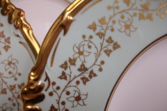 ROYAL CAULDON CONSORT GREEN (GOLD VINES & FLOWERS)-  DINNER PLATE   .....  https://www.jaapiesFineChinaStore.com