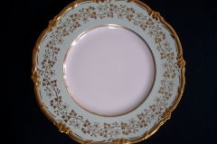 ROYAL CAULDON CONSORT GREEN (GOLD VINES & FLOWERS)-  DINNER PLATE   .....  https://www.jaapiesFineChinaStore.com