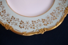 ROYAL CAULDON CONSORT GREEN (GOLD VINES & FLOWERS)-  DINNER PLATE   .....  https://www.jaapiesFineChinaStore.com