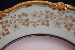 ROYAL CAULDON CONSORT GREEN (GOLD VINES & FLOWERS)-  DINNER PLATE   .....  https://www.jaapiesFineChinaStore.com