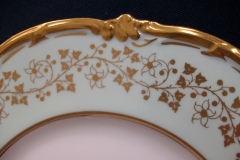 ROYAL CAULDON CONSORT GREEN (GOLD VINES & FLOWERS)-  DINNER PLATE   .....  https://www.jaapiesFineChinaStore.com