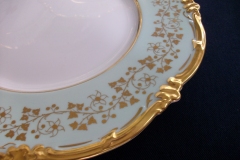 ROYAL CAULDON CONSORT GREEN (GOLD VINES & FLOWERS)-  DINNER PLATE   .....  https://www.jaapiesFineChinaStore.com