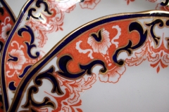 ROYAL CROWN DERBY #3973 IMARI- ORANGE/COBALT SCROLLS- BREAD & BUTTER PLATE   .....   https://www.jaapiesfinechinastore.com