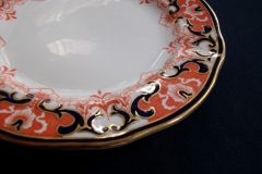 ROYAL CROWN DERBY #3973 IMARI- ORANGE/COBALT SCROLLS- BREAD & BUTTER PLATE   .....   https://www.jaapiesfinechinastore.com