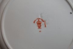 ROYAL CROWN DERBY #3973 IMARI- ORANGE/COBALT SCROLLS- BREAD & BUTTER PLATE   .....   http://jaapiesfinechinastore.com