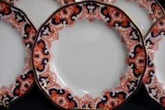 ROYAL CROWN DERBY #3973 IMARI- ORANGE/COBALT SCROLLS- DINNER PLATE   .....   https://www.jaapiesfinechinastore.com