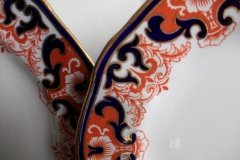 ROYAL CROWN DERBY #3973 IMARI- ORANGE/COBALT SCROLLS- DINNER PLATE   .....   http://jaapiesfinechinastore.com