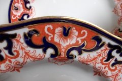 ROYAL CROWN DERBY #3973 IMARI- ORANGE/COBALT SCROLLS- DINNER PLATE   .....   http://jaapiesfinechinastore.com