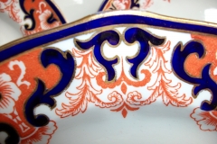 ROYAL CROWN DERBY #3973 IMARI- ORANGE/COBALT SCROLLS- DINNER PLATE   .....   https://www.jaapiesfinechinastore.com