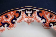 ROYAL CROWN DERBY #3973 IMARI- ORANGE/COBALT SCROLLS- DINNER PLATE   .....   https://www.jaapiesfinechinastore.com