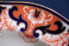 ROYAL CROWN DERBY #3973 IMARI- ORANGE/COBALT SCROLLS- DINNER PLATE   .....   https://www.jaapiesfinechinastore.com