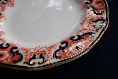 ROYAL CROWN DERBY #3973 IMARI- ORANGE/COBALT SCROLLS- DINNER PLATE   .....   https://www.jaapiesfinechinastore.com