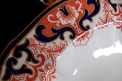 ROYAL CROWN DERBY #3973 IMARI- ORANGE/COBALT SCROLLS-  LARGE RIM SOUP BOWLS  10  3/8"   .....   https://www.jaapiesfinechinastore.com