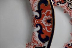 ROYAL CROWN DERBY #3973 IMARI- ORANGE/COBALT SCROLLS-  MEDIUM SERVING PLATTER  14  7/8"    .....   http://jaapiesfinechinastore.com