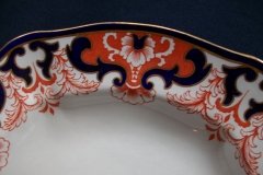 ROYAL CROWN DERBY #3973 IMARI- ORANGE/COBALT SCROLLS-  MEDIUM SERVING PLATTER  14  7/8"    .....   http://jaapiesfinechinastore.com
