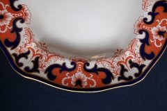 ROYAL CROWN DERBY #3973 IMARI- ORANGE/COBALT SCROLLS-  MEDIUM SERVING PLATTER  14  7/8"    .....   http://jaapiesfinechinastore.com
